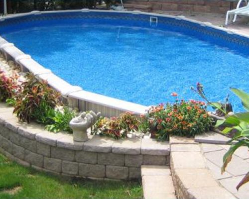 Semi Inground Pool in New Jersey