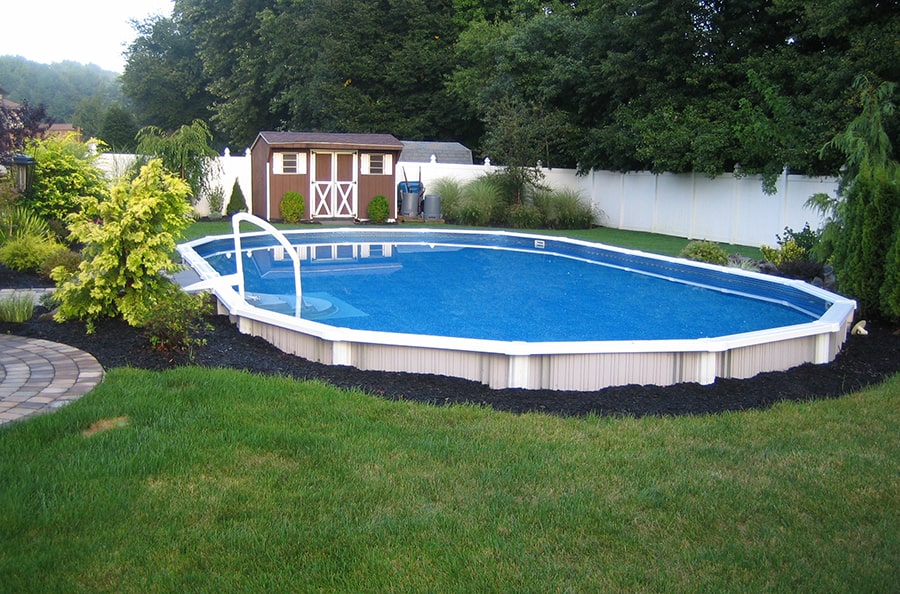 Semi Inground Pools In Nutley New Jersey, How Much Does It Cost To Put A Semi Inground Pool In
