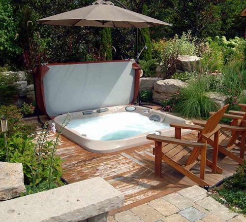 Jacuzzi Hot Tub Covered Umbrella New Jersey