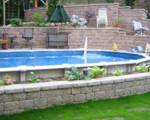 Semi-Inground Pool in New Jersey